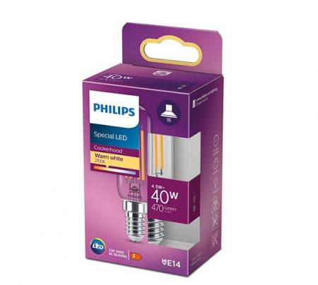 10er Sparpack PHILIPS T25 E14 Filament LED-Lampe schmal 4,5W wie 40W warmweiß