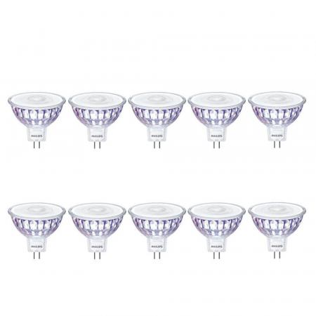 10er Pack Philips GU5.3  MASTER LED Spot Value MR16 7.5W wie 50W 3000K warmweiß 60° dimmbar