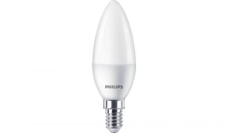 PHILIPS E14  CorePro LED-Kerze opalweiß mattiert 5W wie 40W 470 Lumen warmweiße Wohnlbeleuchtung