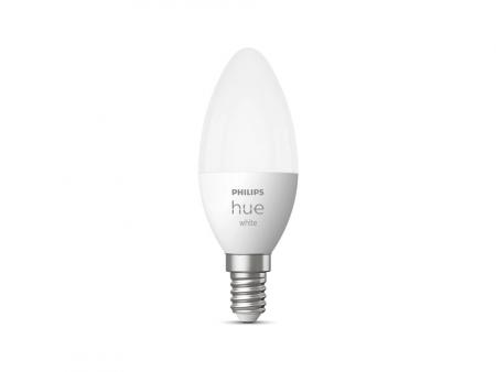 Philips Hue White Warmweiß E14 LED Leuchtmittel Bluetooth & ZigBee dimmbar 5,5W wie 40W