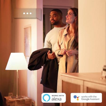 Philips Hue White Warmweiß E14 LED Leuchtmittel Bluetooth & ZigBee dimmbar 5,5W wie 40W