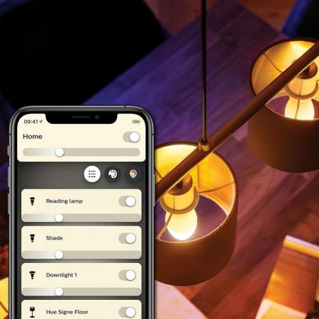 Philips Hue White Warmweiß E14 LED Leuchtmittel Bluetooth & ZigBee dimmbar 5,5W wie 40W