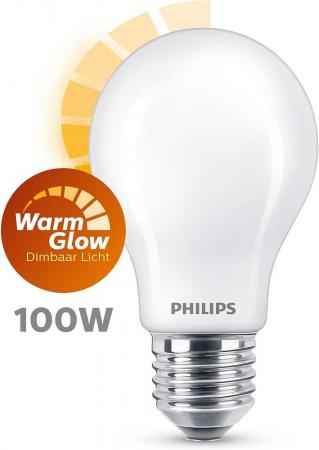 PHILIPS LED Leuchtmittel E27 10,5W = 100W WarmGlow dimmbar mit 2 Lichtfarben