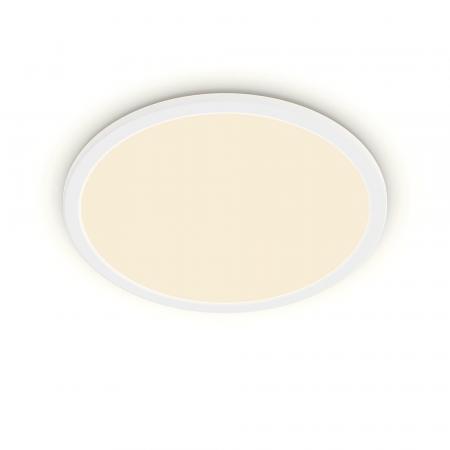 Superslim Philips Bad LED Deckenleuchte weiß dimmbar ø25cm warmweißes Licht mit Eye Comfort IP44