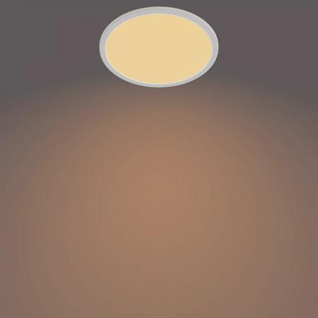 Superslim Philips Bad LED Deckenleuchte weiß dimmbar ø25cm warmweißes Licht mit Eye Comfort IP44