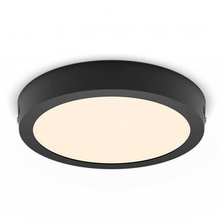 Philips Einbauspot Magneos Slim Surface DL252, 12W, schwarz, 2700K warmweißes Licht