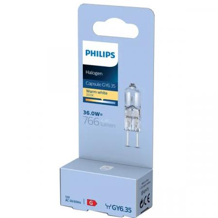 Philips  GY6.35 HALO CAPS 36W Halogen Warmweiß mit warmweissem Licht 2700K