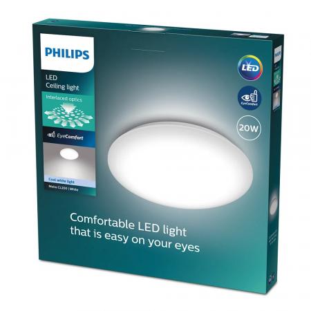 Helle Philips LED Deckenleuchte ø42,6cm weiß neutralweißes Licht 4000K
