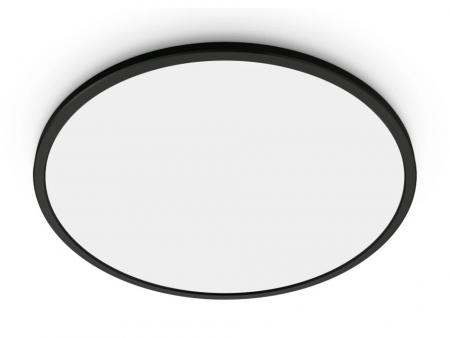 WIZ Smarte Superslim LED Deckenleuchte in Schwarz WLAN/Wi-Fi Tunable White Ø29cm