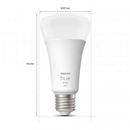 Hue White Ambiance E27 LED Lampe 15,5W wie 100W  2700K