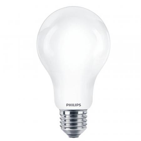 Leistungsstarke PHILIPS E27 CorePro LED Lampe in Birnenform 17,5W wie 150W warmweißes Licht & mattiertes Glas