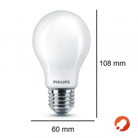 6er Sparset  Sehr helles dimmbares PHILIPS E27 LED Leuchtmittel 11,2W wie 100W warmweißes Licht mit hoher Farbwiedergabe 90Ra
