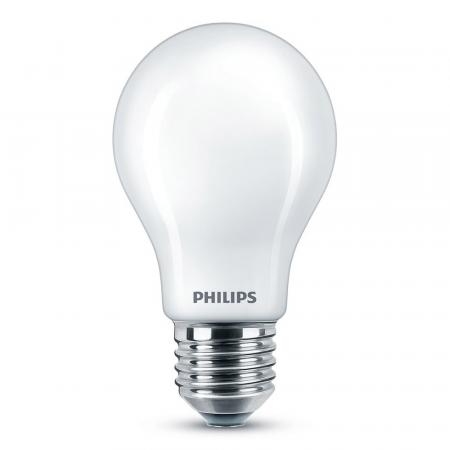 10er Sparpack PHILIPS E27 LED Leuchtmittel 8,5W wie 75W warmweißes Licht blendreduziert opalmattiert