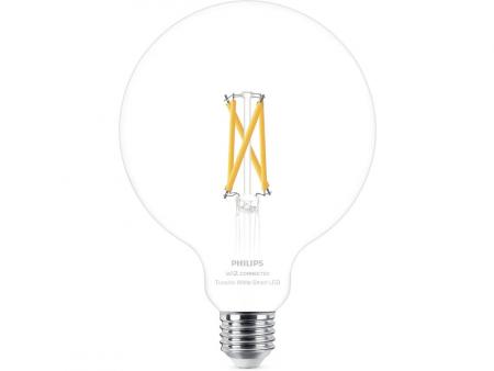 Philips WiZ Smart LED-Filament-Kugellampe G125 E27 7W wie 60W 806lm 2700–6500K dimmbar WiFi Bluetooth