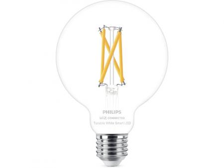 PHILIPS WiZ Smart LED RGB Kugellampe G95 11W wie 75W E27 1055lm 2200–6500K dimmbar WLAN Bluetooth Matter