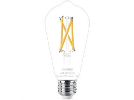 Philips WiZ Smart LED-Filament ST64 E27 7W wie 60W 806lm 2700–6500K dimmbar Matter