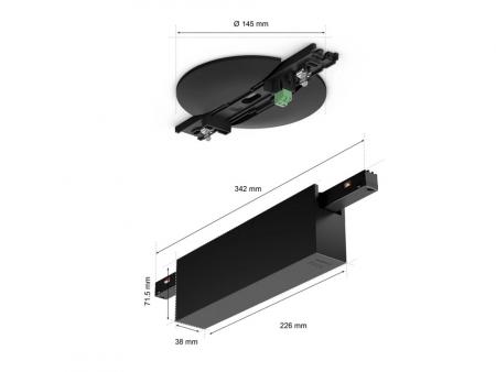 Philips Hue  Perifo 100W 2-Punkt-Netzteil schwarz