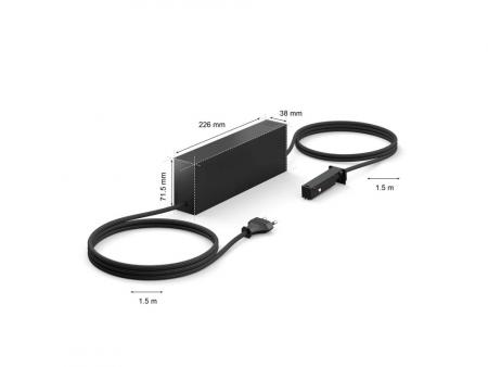 Philips Hue Perifo 100W 1-Punkt-Netzteil mit Stecker schwarz
