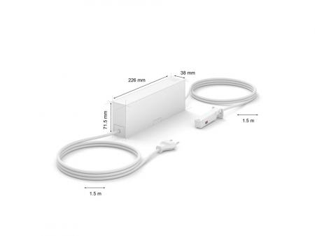 Philips Hue  Perifo 100W 1-Punkt-Netzteil mit Stecker weiß