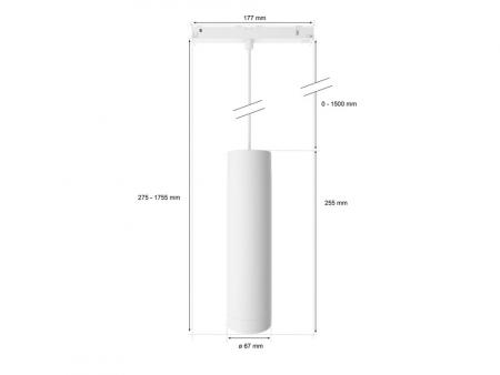 Philips Hue Perifo Zylinder-Pendelleuchte Erweiterung weiß