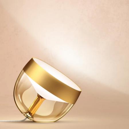 Philips Hue White and Color Ambiance LED Tischleuchte Iris WACA LED-Tischleuchte gold - in edler Farbversion