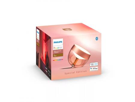 Philips Hue White and Color Ambiance LED Tischleuchte Iris WACA LED-Tischleuchte kupfer - in edler Farbversion