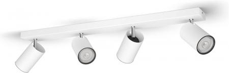 Philips myLiving Kosipo 4-flammiger Deckenspot in Weiß schwenkbar