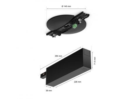 Philips Hue Perifo 100W 1-Punkt-Netzteil schwarz