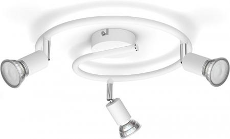 Philips 3er Limbali Deckenstrahler in Weiß mit 3 x GU10 Fassung IP20 - GU10 Leuchtmittel nicht enthalten