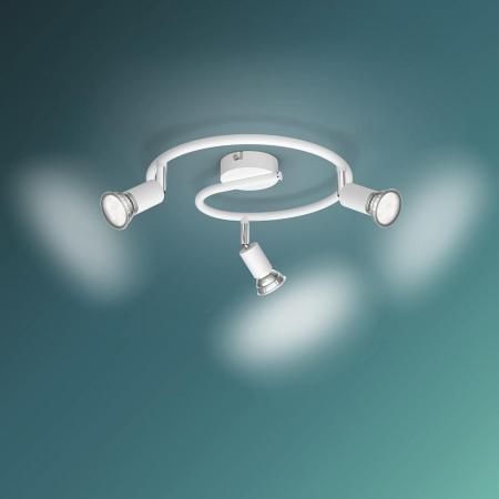 Philips 3er Limbali Deckenstrahler in Weiß mit 3 x GU10 Fassung IP20 - GU10 Leuchtmittel nicht enthalten
