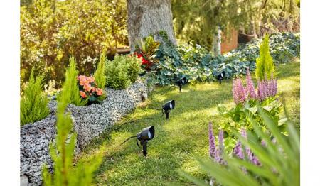 Philips Außenspot Erweiterung 6 W, wetterfester Niedervolt Bodenspot mit Erdspieß und kaltweißem Licht