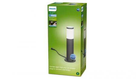 Philips Wegeleuchte Utrecht  Erweiterung in Anthrazit 6WW 4000K kühlweißes Licht  IP44