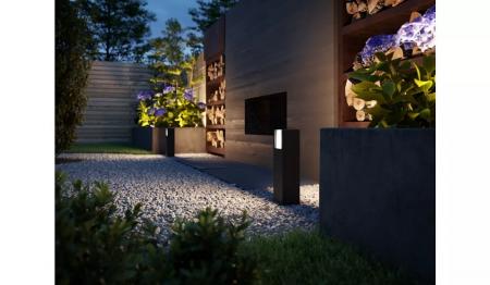 Philips Wegeleuchte Arbour in stilvollem Anthrazit Niederspannung 4000k neutralweißes Licht