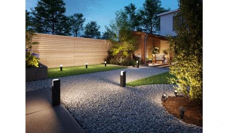 Philips Wegeleuchte Arbour in stilvollem Anthrazit Niederspannung 4000k neutralweißes Licht