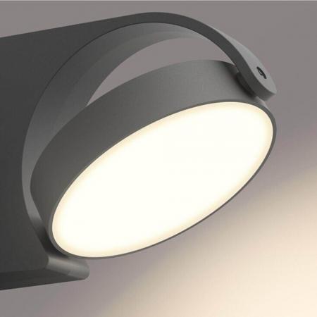 Philips Mimosa schwenkbare Terrassen Wandleuchte in Anthrazit