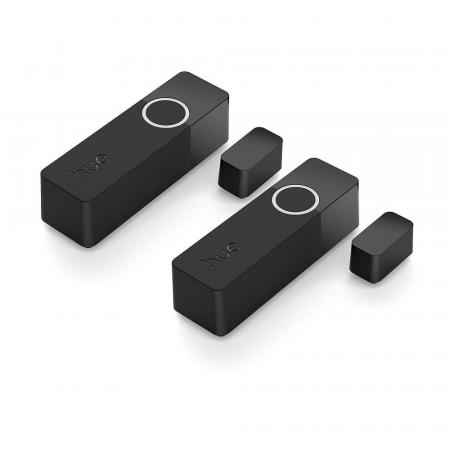2er PHILIPS Hue Secure Tür-/Fensterkontakt Sensor Batteriebetrieb - steuerbar via App, kompatibel mit Amazon Alexa