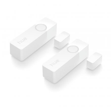 2er PHILIPS Hue Secure Tür-/Fensterkontakt Sensor Batteriebetrieb - steuerbar via App, kompatibel mit Amazon Alexa