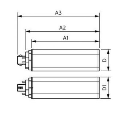 Philips CorePro GX24Q-4 PL-T LED Lampe 4Pin HF 18,5W wie 42W 3000K warmweißes Licht EVG