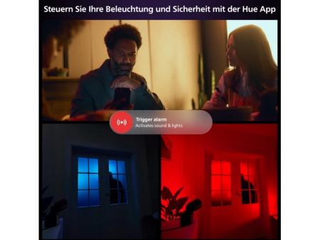 Philips Hue Secure kabelgebundene Smart Home Überwachungskamera Full HD Video drinnen oder draußen weiß