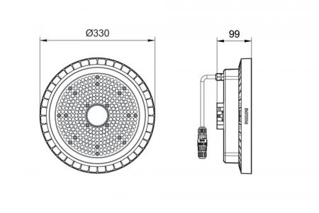 Philips LED Hallenleuchte CoreLine Highbay Gen5 - elektronisches Betriebsgerät, schaltbar BY121P G5 LED200S/865 PSU WB - Dunkles Grau