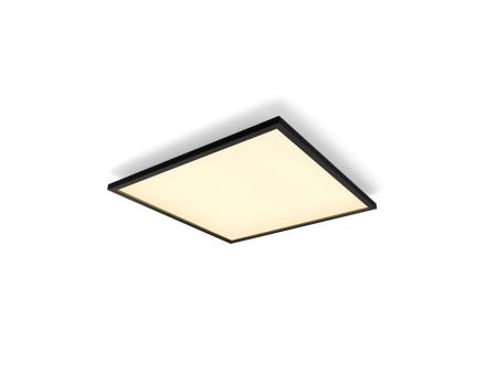 Philips Hue White Ambiance Panelleuchte Aurelle/ Zigbee oder Bluetooth in Schwarz 60x60cm