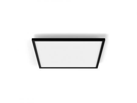 Philips Hue White Ambiance Panelleuchte Aurelle/ Zigbee oder Bluetooth in Schwarz 60x60cm
