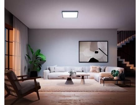 Philips Hue White Ambiance Panelleuchte Aurelle/ Zigbee oder Bluetooth in Schwarz 60x60cm