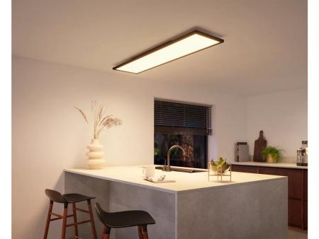 Philips Hue White Ambiance Panelleuchte Aurelle 120x30cm / Zigbee oder Bluetooth in Schwarz