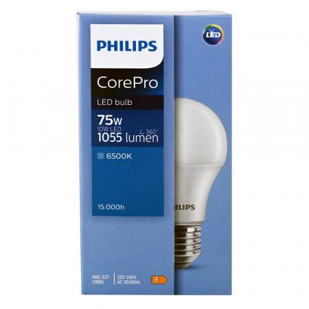 PHILIPS E27 CorePro LED Lampe 10W wie 75W kaltweißes Licht matt