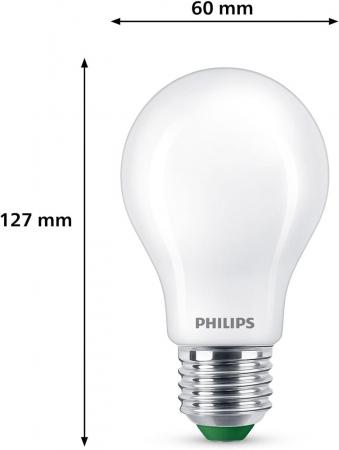 Besonders effiziente PHILIPS E27 LED Filament Lampe 5,2W wie 75W universalweißes Licht 4000K matt