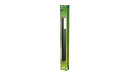 Philips Wegeleuchte Stratosphere Ultra-Efficient in Anthrazit 4000K kühlweißes Licht, IP44