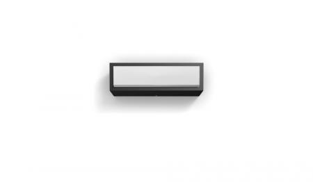 Philips ultra effiziente Wandleuchte Stratosphere in Anthrazitmit IP44 neutralweißes Licht