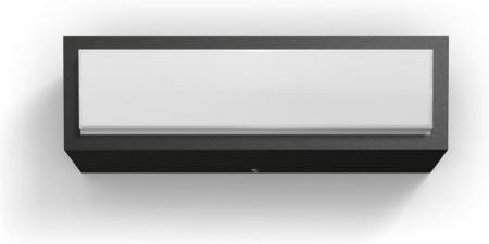 Philips Wandleuchte Stratosphere in anthrazit 3,8W warmweißes Licht, IP44