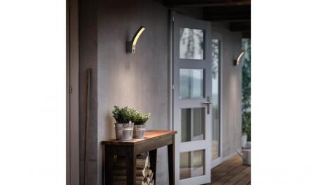  Philips Outdoor Wandleuchte Splay Ultra-Efficient anthrazit 3,8W, mit Bewegungssensor, 2700 Kelvin, IP44